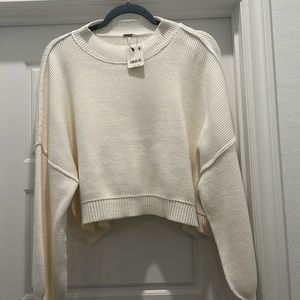 Free people, Cropped sweater bran new with tags attached.
